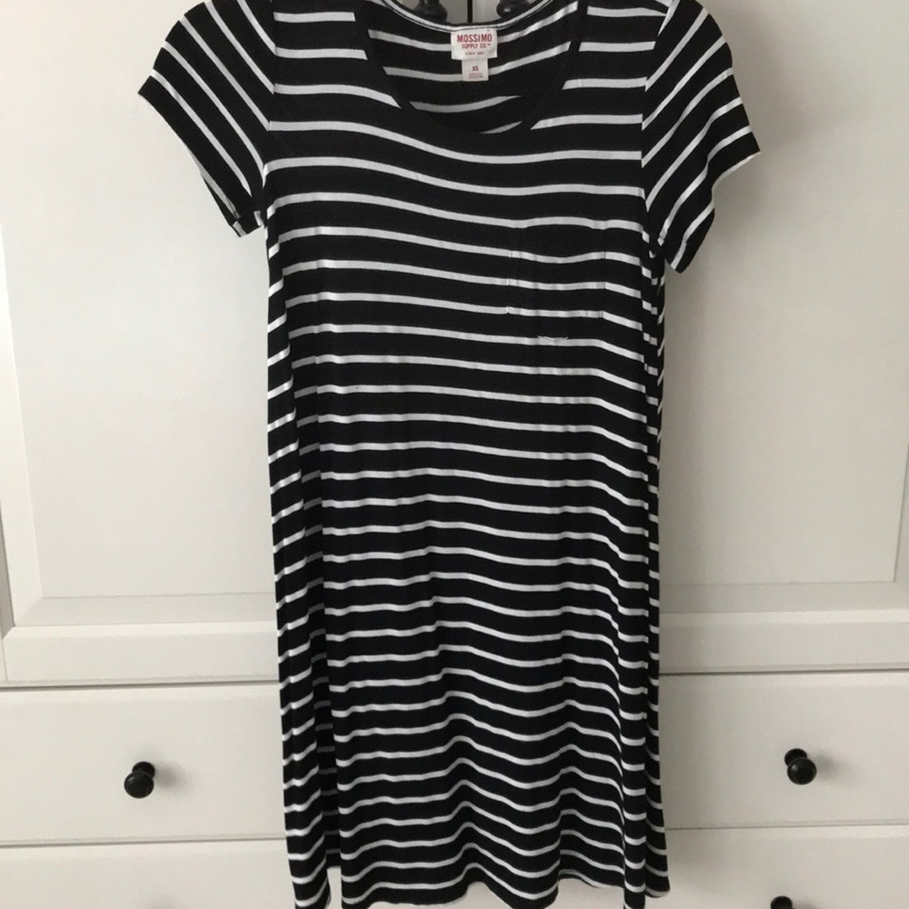 t-shirt dress, fits like medium